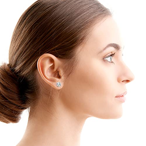 Diamond Earrings For Women Men, Gifts For Wife Mom Girlfriend, 0.6Ct-3Ct D Color (Vvs1) Moissanite Diamond Stud Earrings, Anniversary Jewelry Present For Wife, Birthday Valentines Gifts #TOP1
