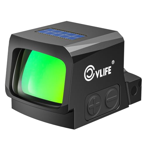 CVLIFE BearMight Enclosed Solar Multi Reticle Green Dot Sight for RMSC - image 1