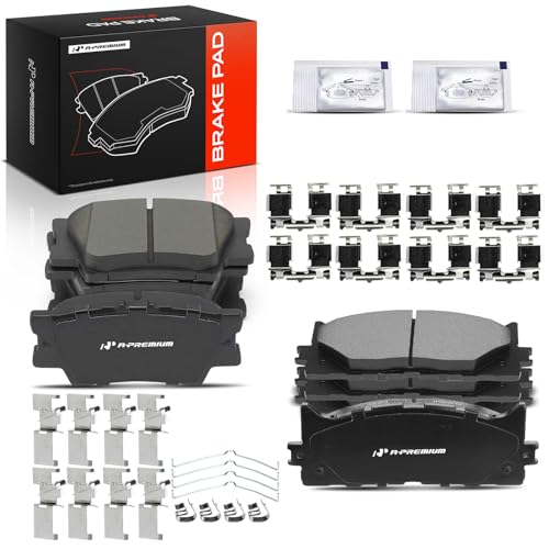 Image of A-Premium Front and Rear Ceramic Brake Pads Compatible with Lexus & Toyota