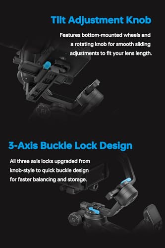 Image of FeiyuTech SCORP 3 Gimbal Stabilizer for Camera, Professional Handheld Gimbal