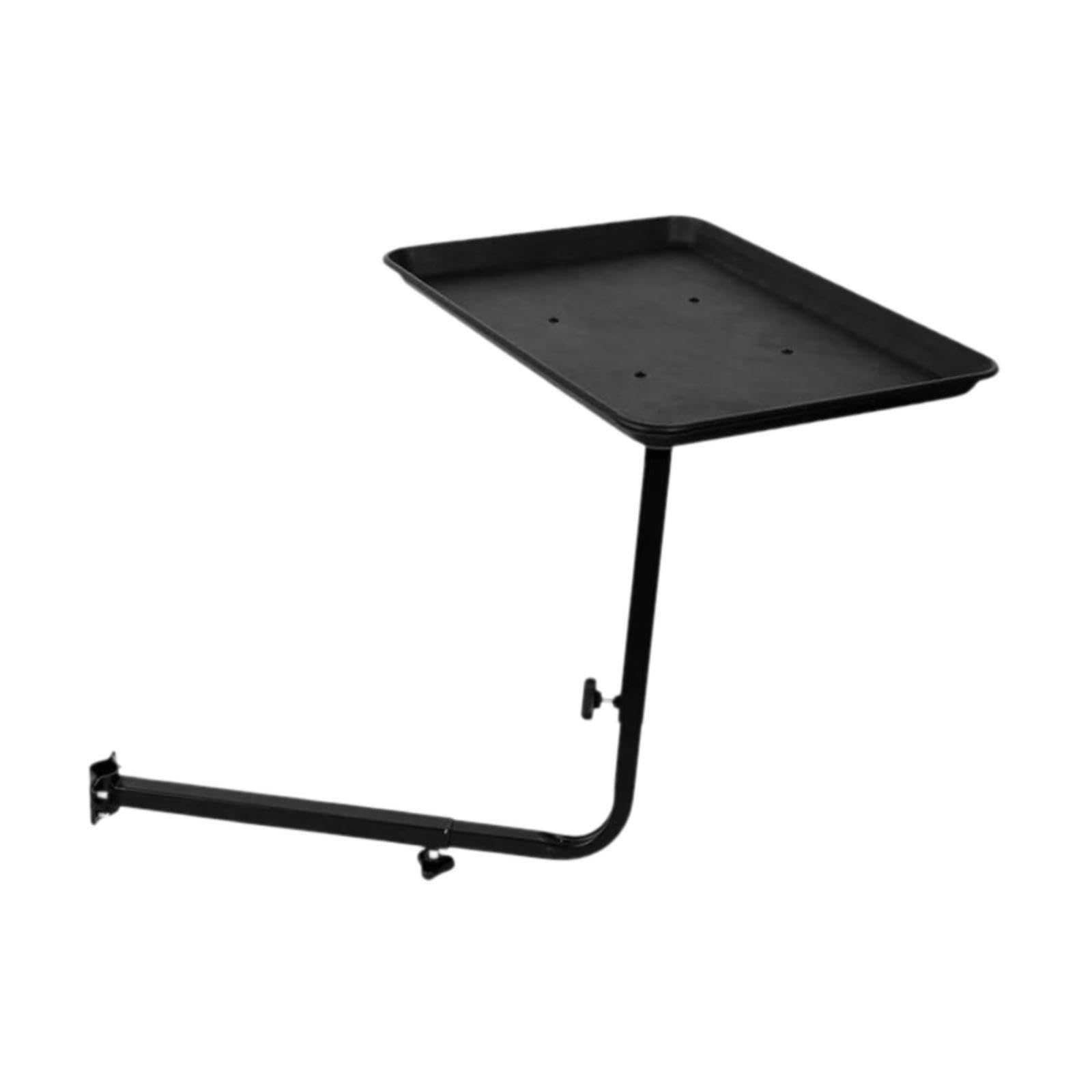 Bandeja metálica versátil para silla de salón, ideal para coloración y cuidado profesional del cabello. Bandeja para silla de barbería. Accesorio