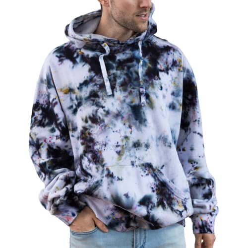 Grunge Confetti Black Tie Dye fleece 