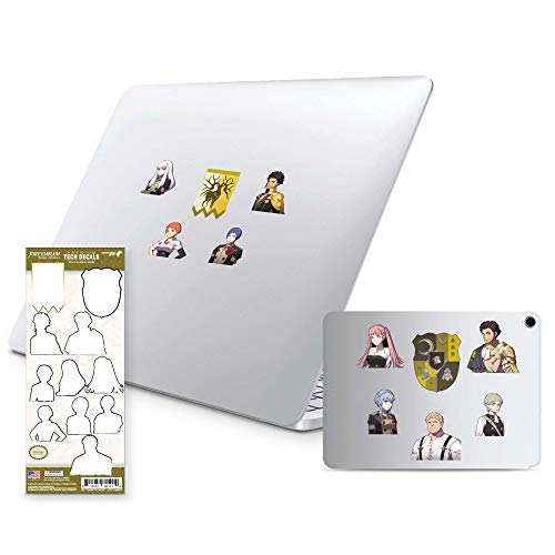 Fire Emblem Three Houses, 11 Pack, Golden Deer Tech Decals, Waterproof Stickers for Phone, Laptop, Water Bottle, Skateboard, Vinyl Stickers for Boys and Girls