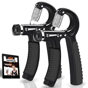 2 Grip Strengtheners – 5-60 kg Adjustable Hand Exercisers Forearm Strengtheners for Improved Strength & Grip Rehabilitation Exerciser for Strong Hands Wrists Arms