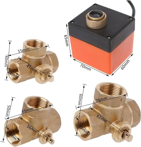 Válvula de bola motorizada de 3 vías: evite pérdidas con control de 220V 4