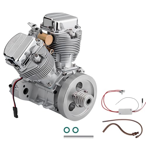 ENGINEKITOR FG-VT9 V-Twin 9cc 4-Stroke Gas RC Motorcycle Engine Kit - Precision - Crafted Model...