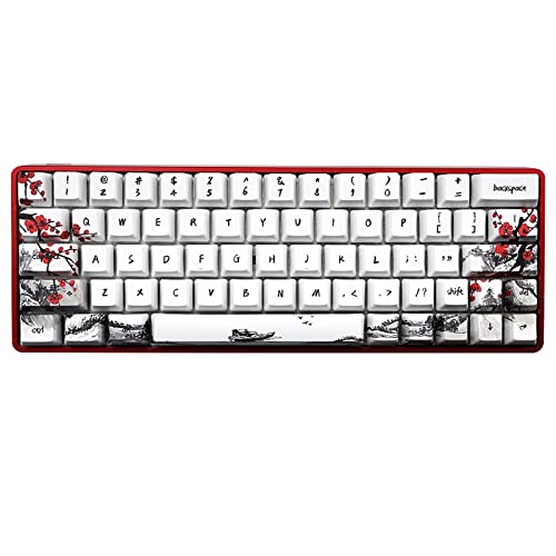 �����p�L�[�L���b�v�Z�b�g 71 Keys Plum Blossom KeyCap�Z�b�gOEM�v���t�@�C��PBT�t�@�C�u�T�C�Y���؃L�[�L���b�v