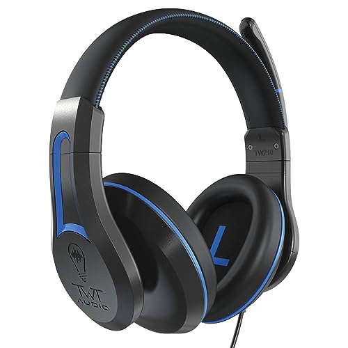 ThinkWrite Technologies / TWT Audio Duro, TW210 (2nd Gen) | Premium Over-Ear Wired Black Headset...
