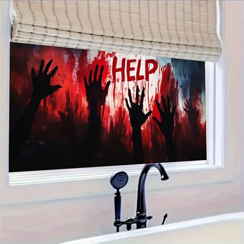 Vinilo decorativo para ventanas Halloween 39.3x17.7 pulgadas miniatura 6