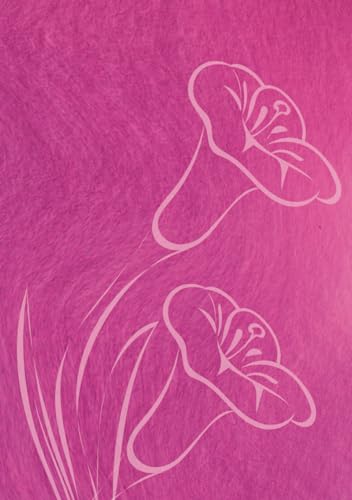 Dark Pink Bellflower Lined Journal