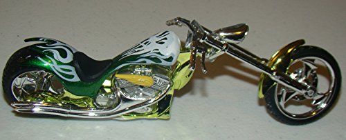 MotorMax 6-inch Iron Choppers 1/18 Scale Motorcycle - Green - Thumbnail 2