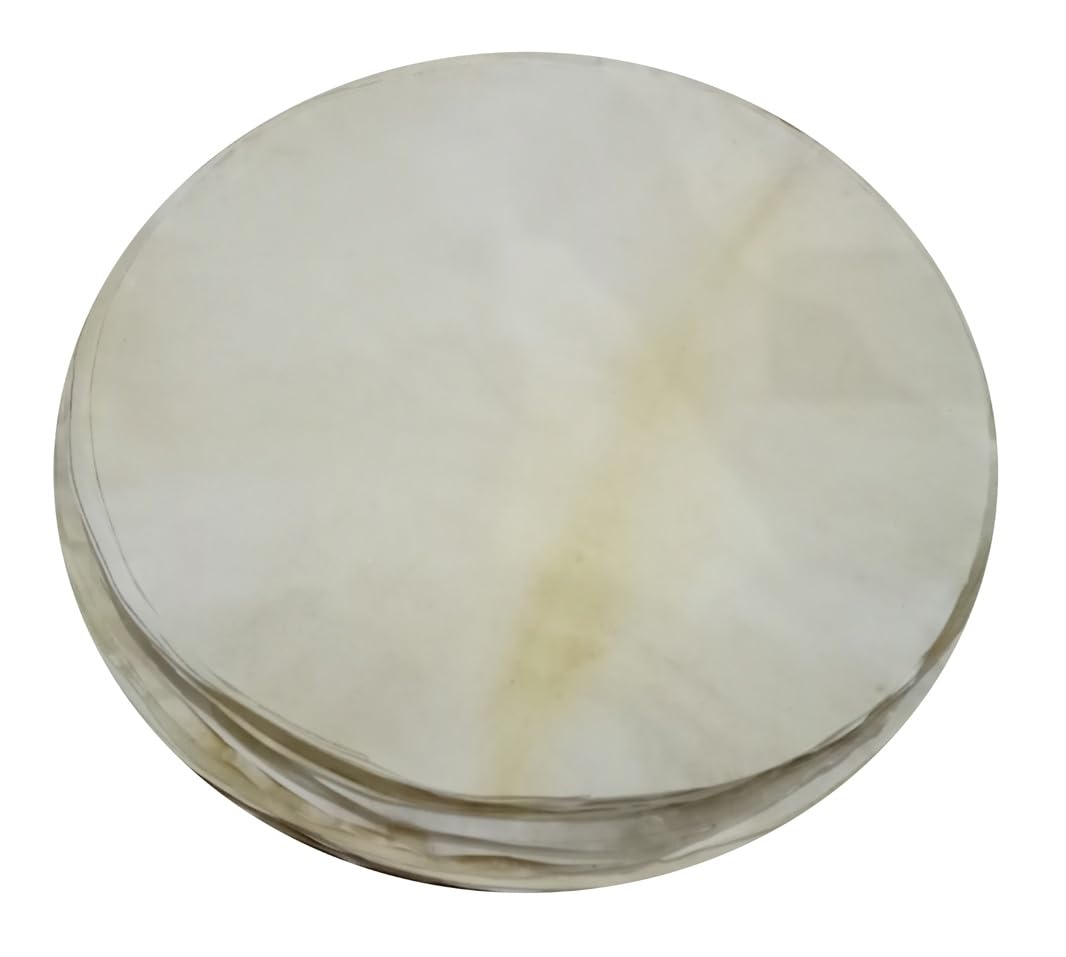 Natural Finish Ziegenfell Schlagzeugfell | Djembe, Irish Bodhran, Native Frame, Shamanic, Snare Drums, African Drum Heads 20,3 cm bis 91,4 cm (26 Zoll)