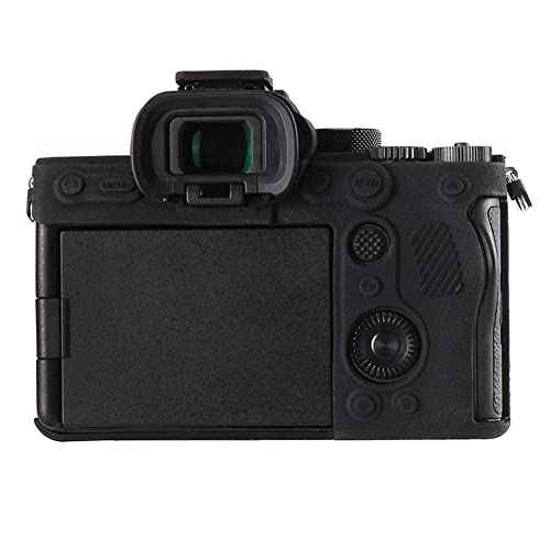 Funda para cámara Sony A74 A7M4 A7IV silicona protectora negra miniatura 2