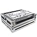 ProX ATA Style Flight Travel Case for Denon DJ Prime Go Digital Controller - Silver On Black Design - X-PRIMEGO