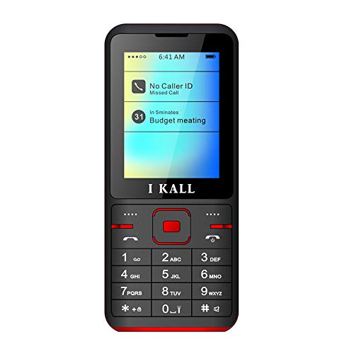 I KALL K37 Premium Keypad Mobile (Dual Sim, 1000 mAh) (Red)