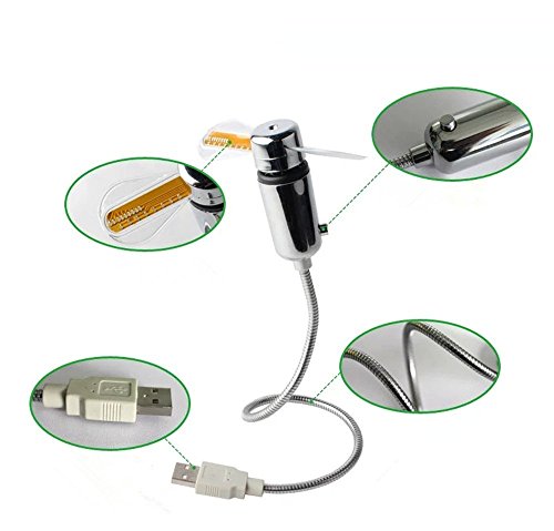 Onxe Led Usb Clock Fan With Real Time Display Function,Stocking Stuffers For Men Christmas Gadgets,1 Year Warranty (Clock #TOP4