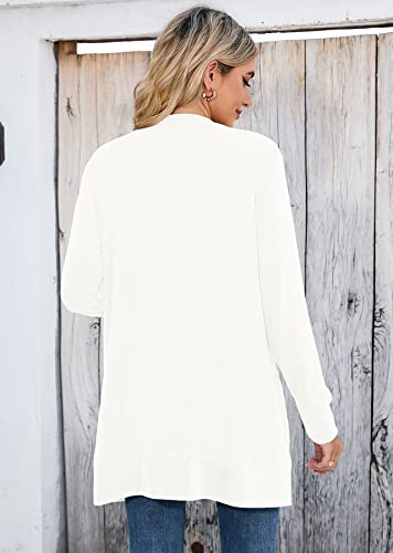 Image of Heymoments Lightweight Open Front Cardigan Sweater for Women Long Sleeve Causal Bolero Button Down Soft Outwear Tops