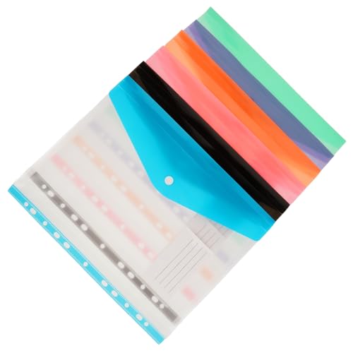 SUPVOX A4�T�C�Y12������v���X�`�b�N���o�C���_�[�|�P�b�g �X�i�b�v���ߕt�� �ʐF�w���p�t�@�C���I�[�K�i�C�U�[ ���ސ����p���� �w�Z�⎩