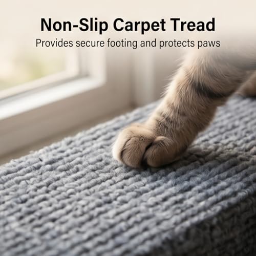 Foldable Dog Stairs for Small Dogs – 2-in-1 Pet Steps & Ottoman – Non-Slip Wooden Steps for Couch, Ideal for Puppies, Seniors & Injured Dogs - Image 3