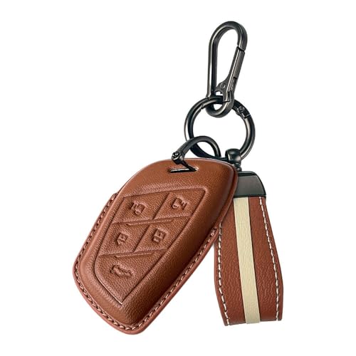 Image of Keyzone Royal Leather Key Cover for Morris Garages MG M9 EV Smart Key