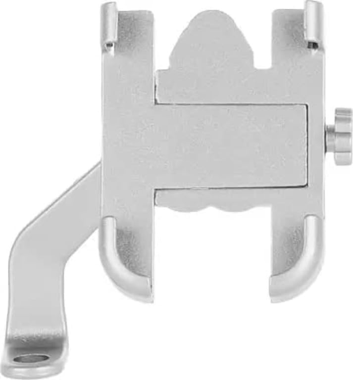 Image of HUMBLE Universal Mobile Phone Holder Waterproof Easy Adjustable Rear View Mirror Mount Solid Metal Stand up to 7 inch Suitable for Bicycle, Motorcycle, Bike Scooty Fits All Smartphones(Silver)