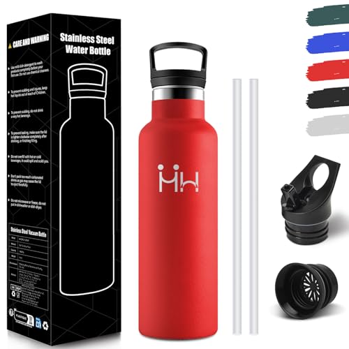 HoneyHolly Borraccia Termica Bambini 500ML, Senza BPA, Bottiglia Termica, Acciaio Inossidabile 18/8, Borraccia Con...
