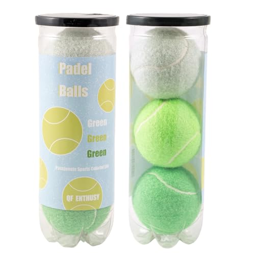QF ENTHUSY Pink Tennis Balls, 3 Pack Colored Tennis, Suitable for Beginner, Training, Matches &...