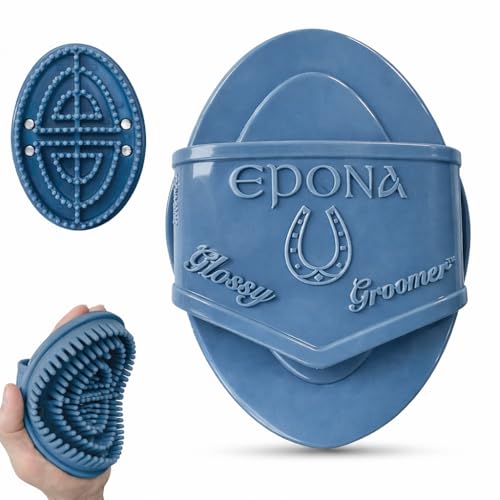 Epona Noble Blue Flexible Glossy Curry Comb