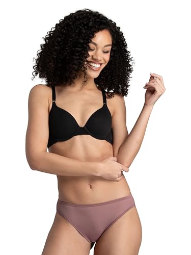 Image of Fruit of the Loom Women's 6 Pack Microfiber Hi-Cut Panties (Colors and Prints May Vary)