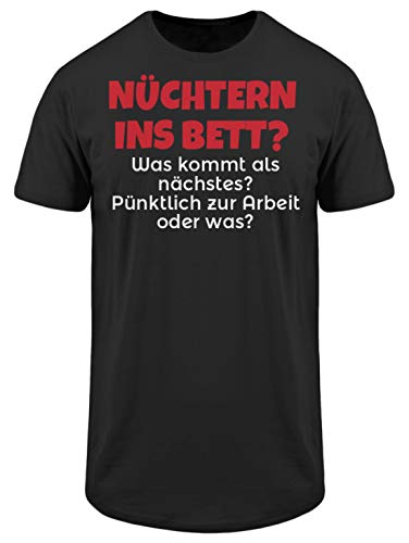 T-Shirt Long Homme Noir 2XL Vêtement de Fête Confortable Grande Taille