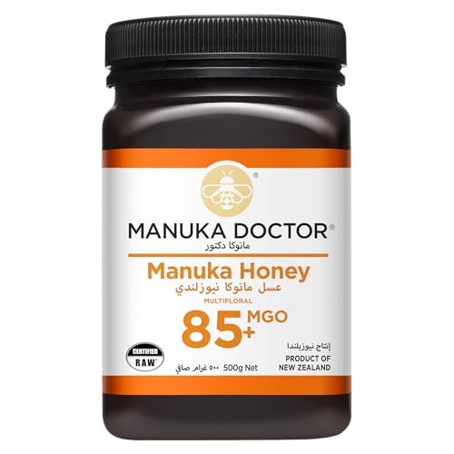 MANUKA DOCTOR - MGO 85+ Manuka Honey Multifloral 100% Pure New Zealand Honey. Certified. Guaranteed. RAW. Non-GMO (500g)