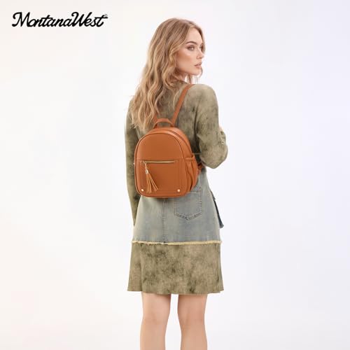 Image of Montana West Mini Backpack Purse for Women Anti Theft Backpacks with Secured Zipper and Tassel