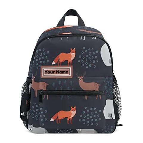 Mnsruu Custom Toddler Backpack with Name Cover