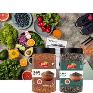 Image of BOKF Black Sesame Seeds | Natural Kala Till | Rich in Protein and Dietary Fibre | Weight Management seeds | Antioxidant rich | Good for diet inch (150g+150g)