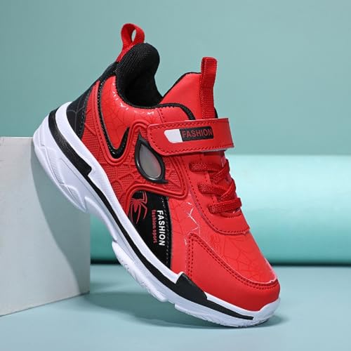 Little Kids Sneakers for Boys Girls Leather Running Tennis Shoes Size 11 Zapatos Lightweight Comfortable Walking Sports Athletic Red3
