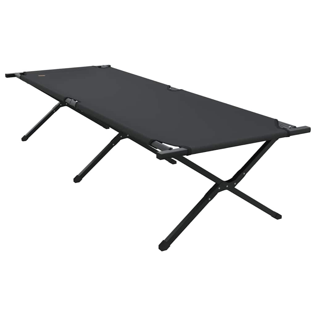 INLIFE Klapp Schlafbett fürs Camping 2 pcs Schwarz Ox Stoff,Sportartikel,Outdoor-Aktivitäten,Camping & Wandern,Camping-Möbel,Feldbetten,Schwarz,17.4 KG,42003193