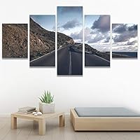SIGNWIN 5 Panel Canvas Wall Art Modern Art Contemporary Country Dramatic Multicolor Photography Scenic for Home Decorations Ready to Hang - 60