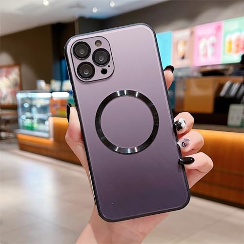 Coque iPhone 14 Plus LVTFCO rigide antichoc et magnétique dégradé noir