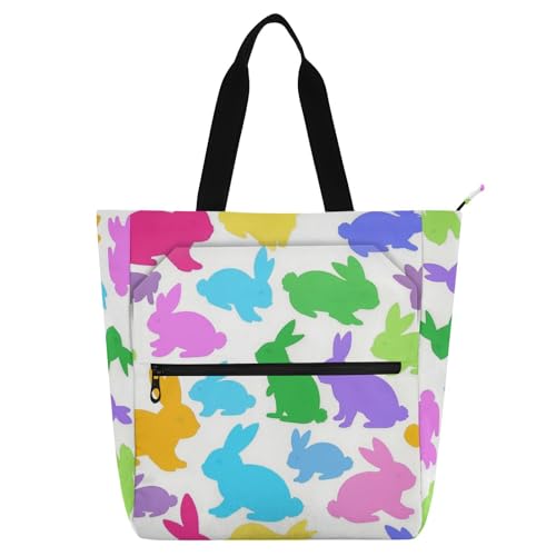 Bolsa de hombro grande infantil con bolsillos organizadores y estampado de dibujos animados