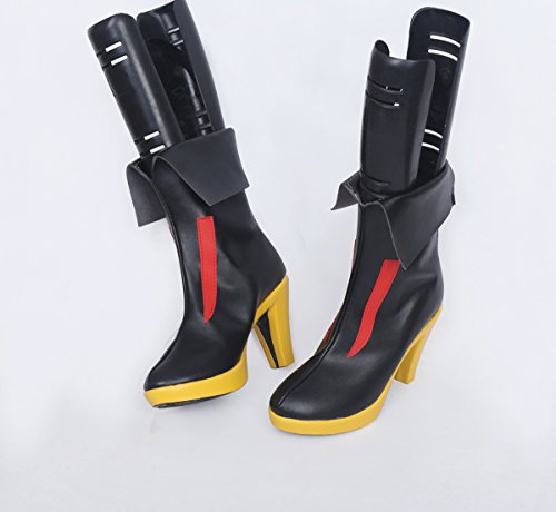 Girls Frontline M16A1 MicaTeam Black High Heels Cosplay Shoes Boots S0084