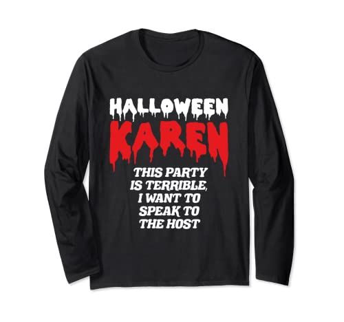Karoween Karen divertida comedia de Halloween habla con el gerente Manga Larga