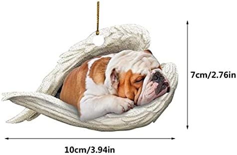 TOSSPER Sleeping Retriever Angel Retriever Lovers Dog Lovers Car Hanging Ornament Windows Decor Ornament