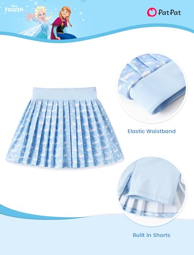 Image of Disney Minnie Frozen Stitch Princess Toddler Girls' Tennis Skirt Sets Kids Athletic Camisole Top & Skort 2 Piece Outfit 2-9Y