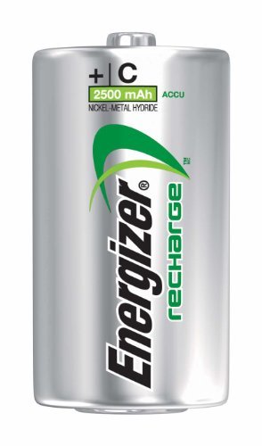 Energizer Nh35Bp-2 C2 Rechargeable, Size C, 2 Count, 0.5" Height, 3.25" Width #TOP6