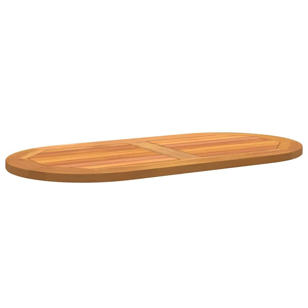 Piano del tavolo in legno massiccio di acacia, 90 x 45 x 2 cm