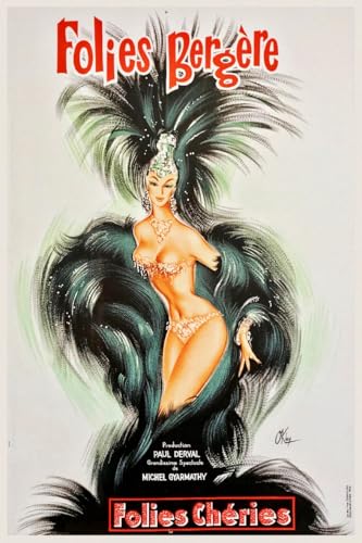 PostersAndCo ™ Folies BERGèRE Cabaret Rflx-Poster/Reproduction HQ 50x75cm d'une Affiche Vintage/Ancienne