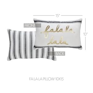VHC Brands Wintergleam FA La La Pillow 10x15 VHC Brands Wintergleam FA La La Pillow 10×15