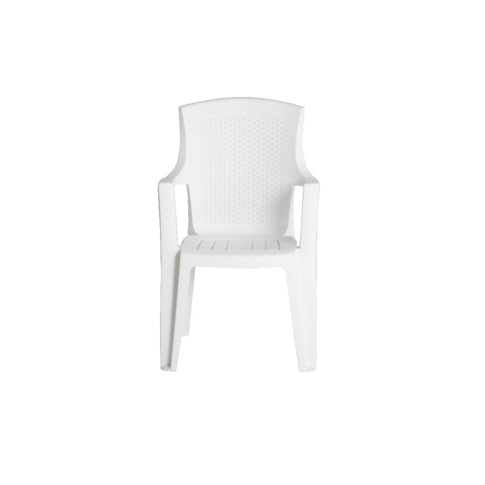 IPAE Silla Resina Ratan Respaldo Alto Blanco Eden