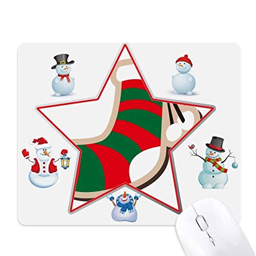 Bonhomme de neige tapis de souris Noël étoile chaussette pour égayer un bureau triste