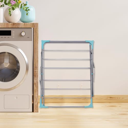 AL AJAL 3 Tier Clothes Airer Clothes Drying Rack Drying Indoor and Outdoor Laundry Rack with Non-Slip Feet Flat Foldable Space - Image 9